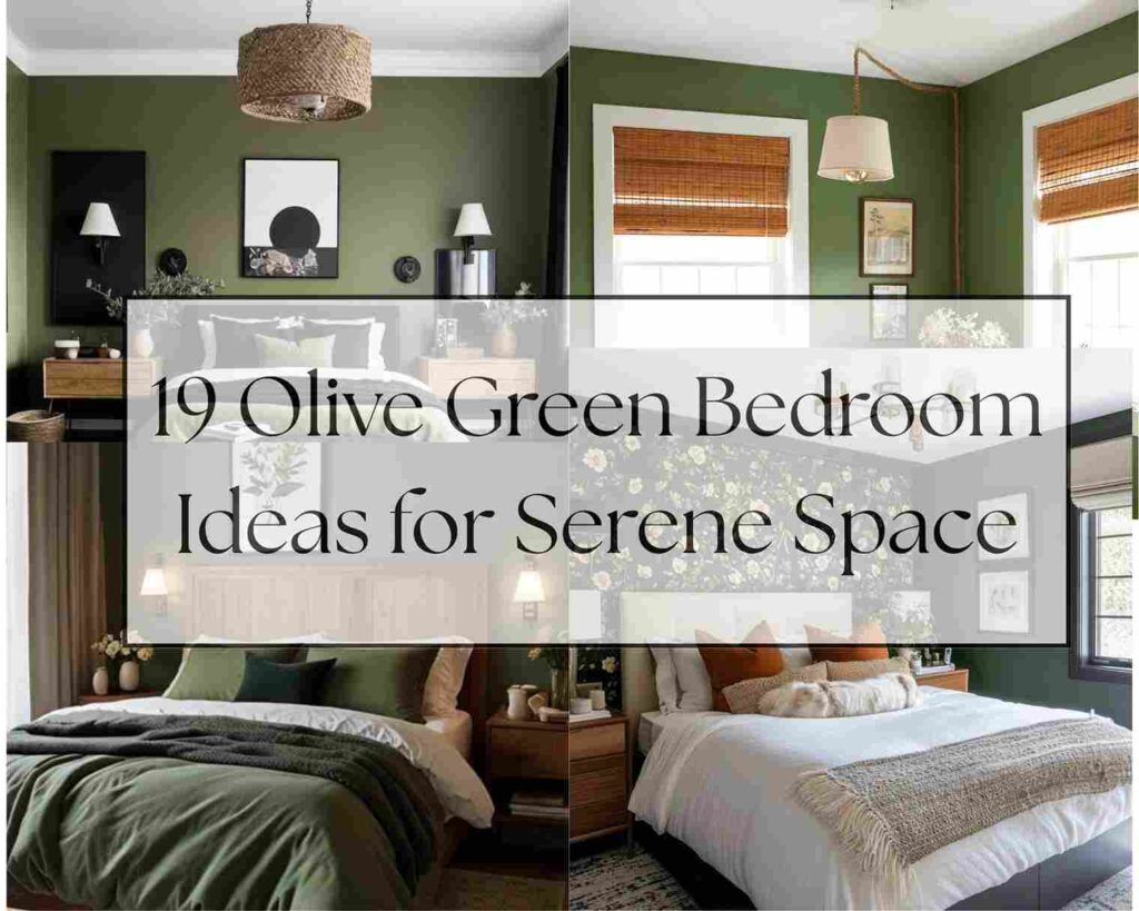 19 Olive Green Bedroom Ideas for Serene Space