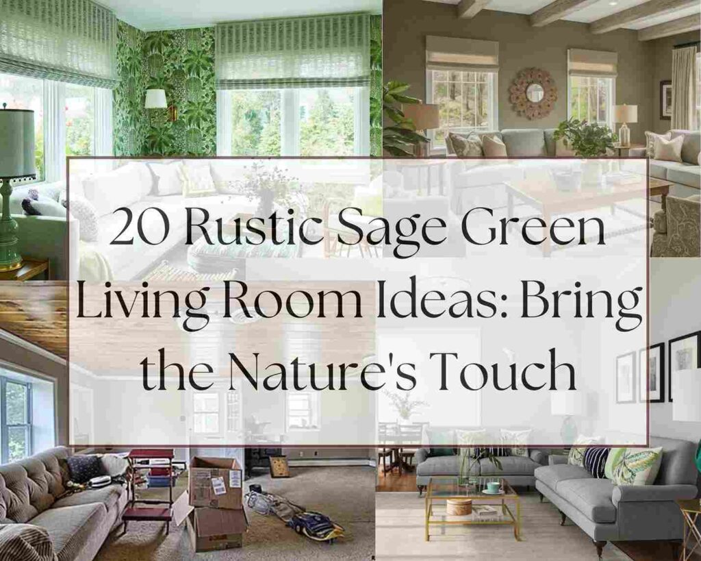 20 Rustic Sage Green Living Room Ideas Bring the Nature's Touch