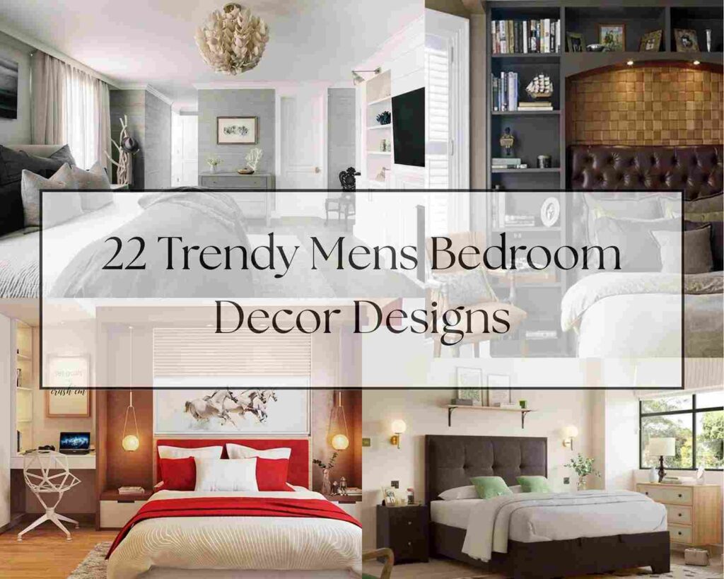 22 Trendy Mens Bedroom Decor Designs