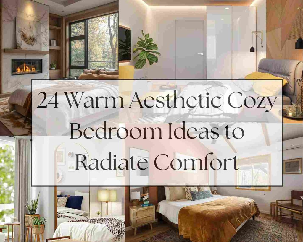24 Warm Aesthetic Cozy Bedroom Ideas to Radiate Comfort