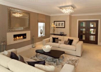 cozy warm beige living room
