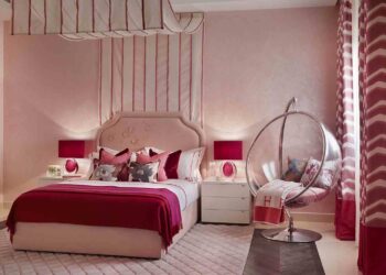 luxury pink girl bedroom design featured image