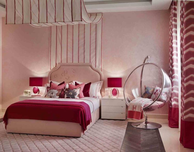 luxury pink girl bedroom design featured image
