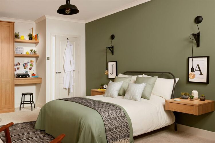 olive green bedroom ideas