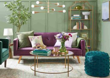 rustic sage green living room featured image