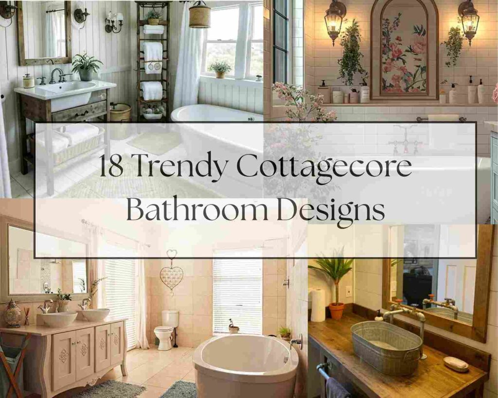 18 Trendy Cottagecore Bathroom Designs