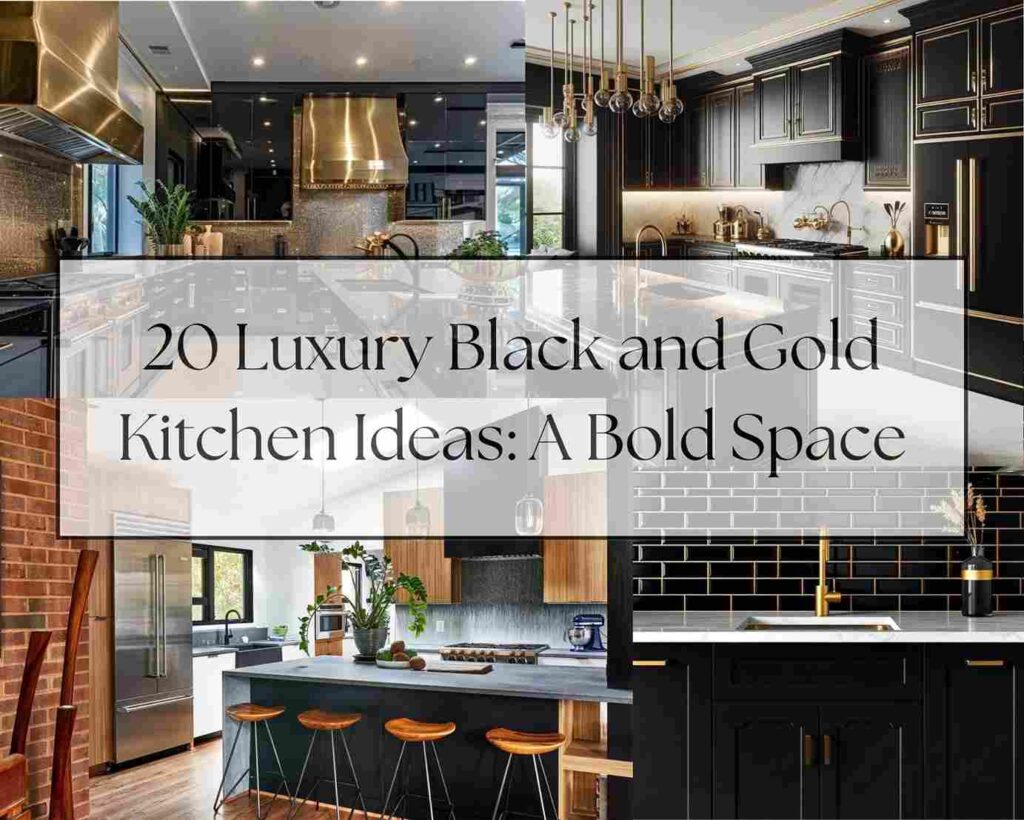 20 Luxury Black and Gold Kitchen Ideas A Bold Space