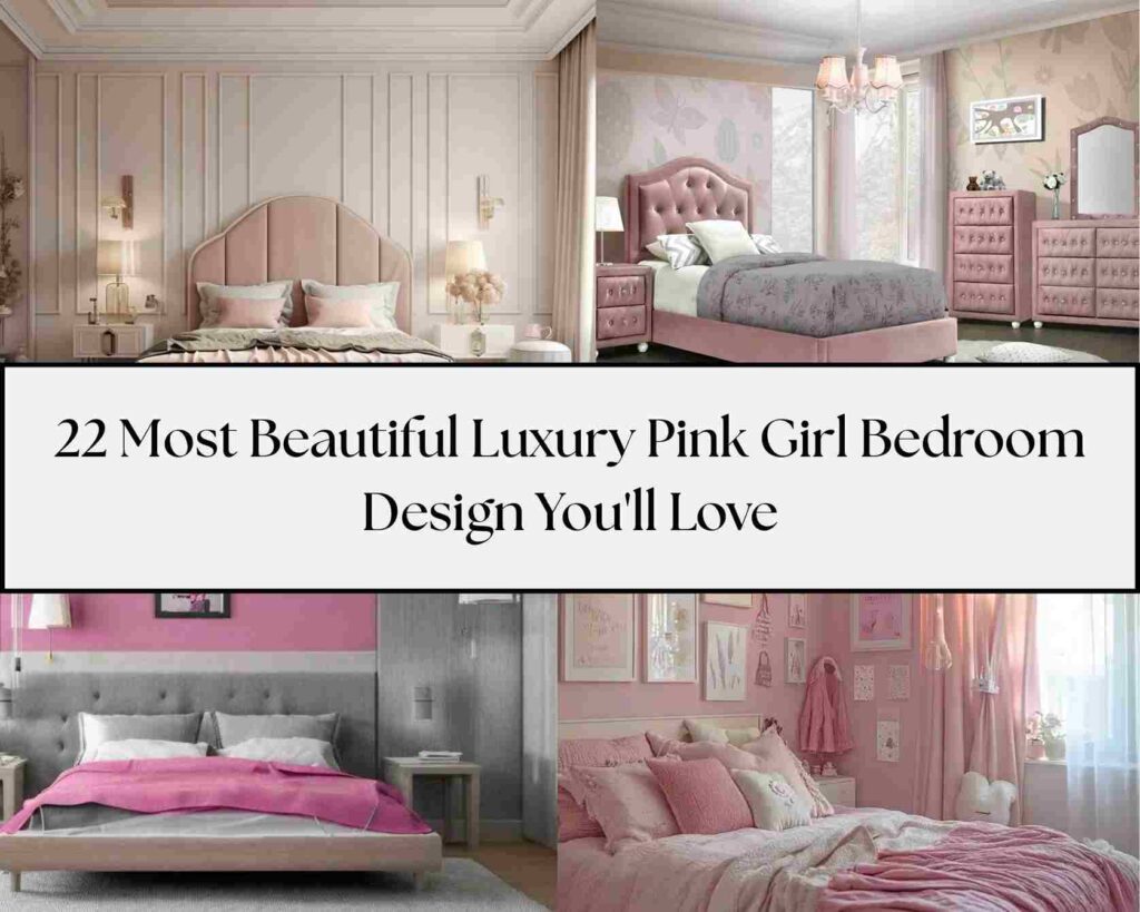 22 Most Beautiful Luxury Pink Girl Bedroom Design You'll Love