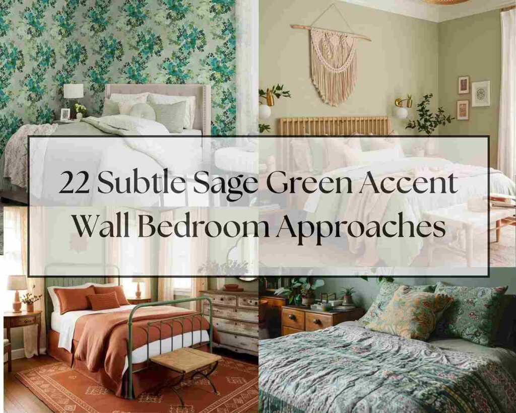 22 Subtle Sage Green Accent Wall Bedroom Approaches