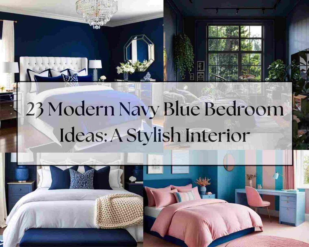 23 Modern Navy Blue Bedroom Ideas A Stylish Interior