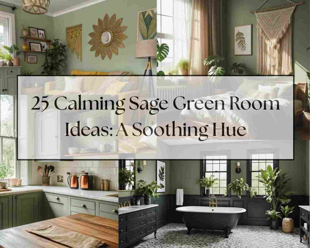 25 Calming Sage Green Room Ideas A Soothing Hue