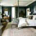 dark forest green bedroom