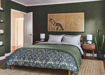 forest green bedroom