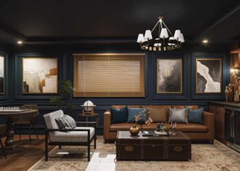 masculine living room