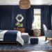 modern navy blue bedroom ideas featured image