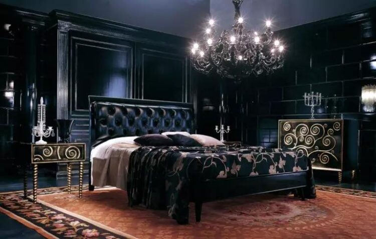 romantic gothic bedroom