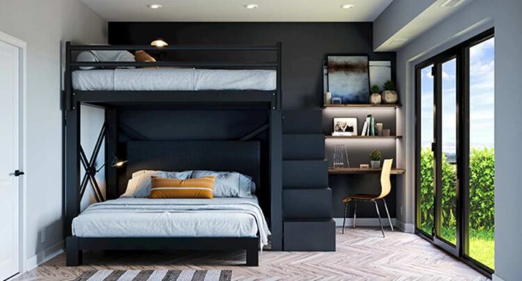 space saving diy loft bed for adults